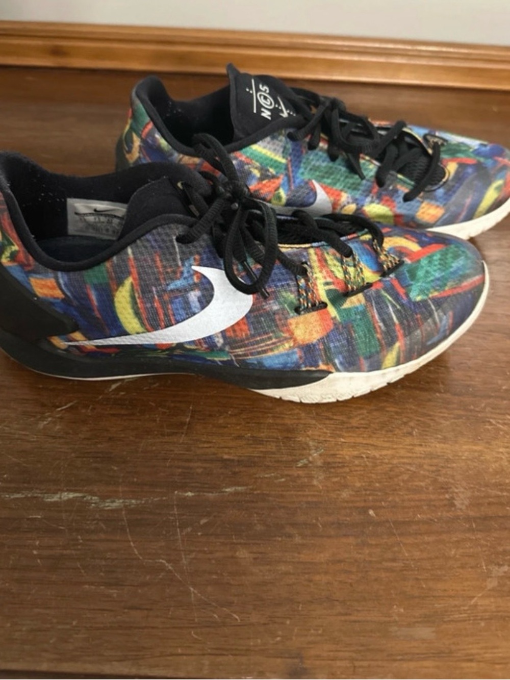 Nike Multicolor Athletic Shoes with White Swoosh